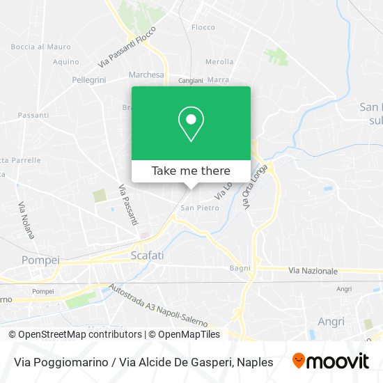 Via Poggiomarino / Via Alcide De Gasperi map