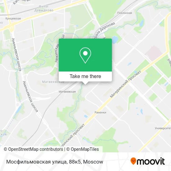 Мосфильмовская улица, 88к5 map