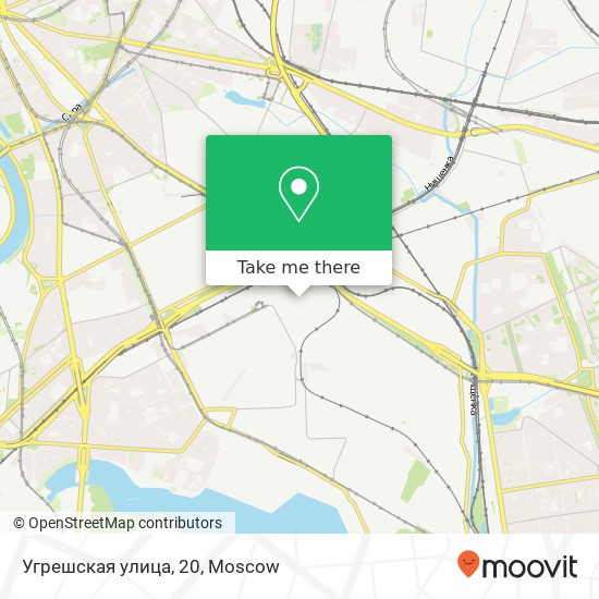 Угрешская улица, 20 map