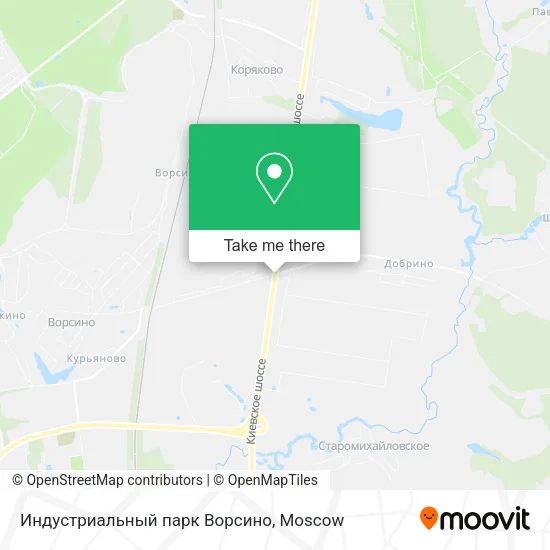 Индустриальный парк Ворсино map