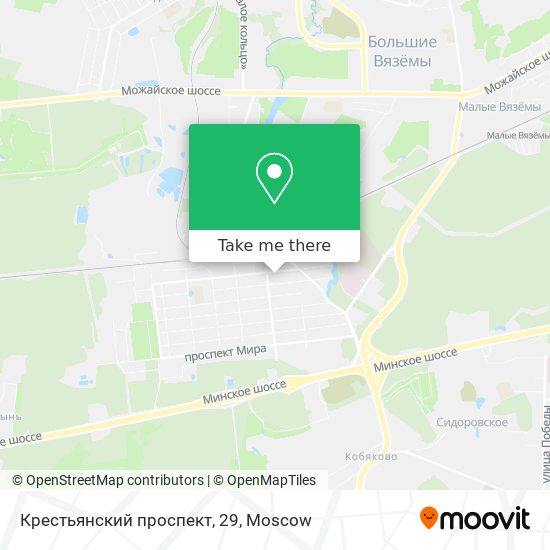 Крестьянский проспект, 29 map