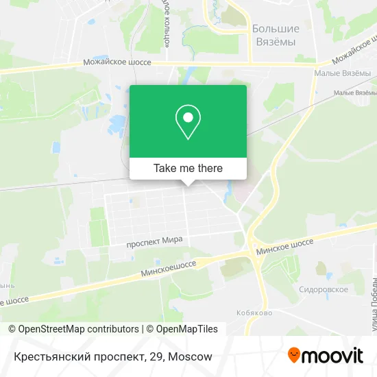 Крестьянский проспект, 29 map