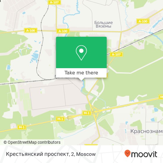 Крестьянский проспект, 2 map