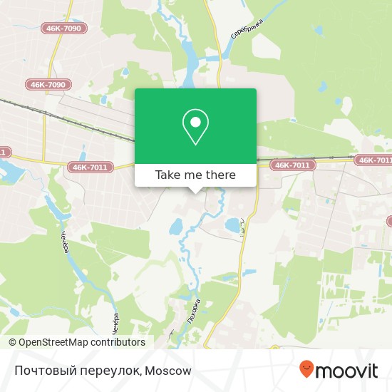 Почтовый переулок map