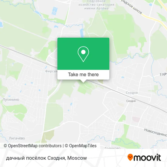 дачный посёлок Сходня map