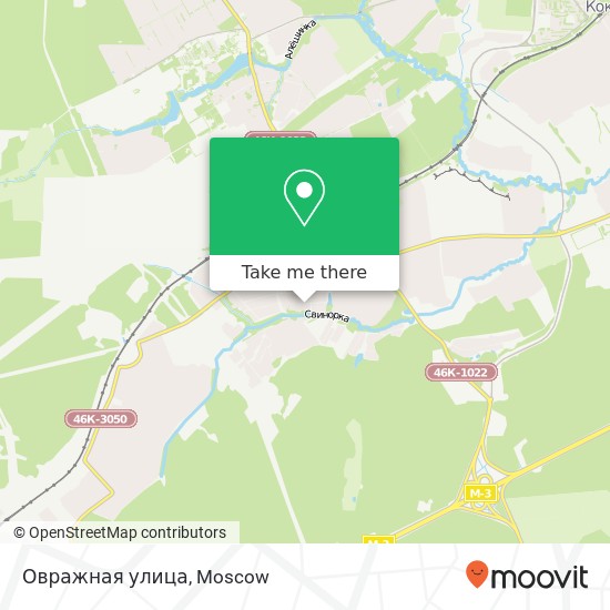 Овражная улица map