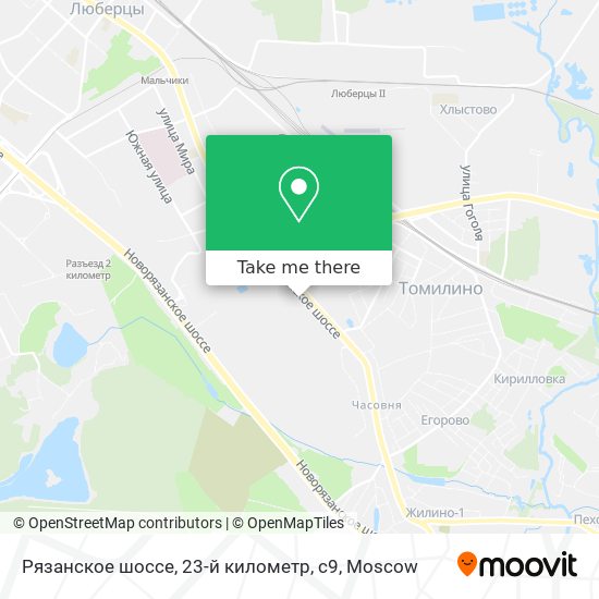 Рязанское шоссе, 23-й километр, с9 map