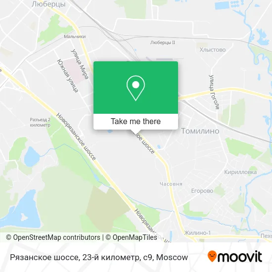 Рязанское шоссе, 23-й километр, с9 map