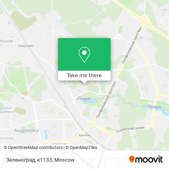 Зеленоград, к1133 map