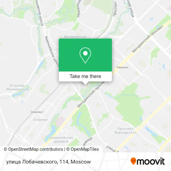 улица Лобачевского, 114 map