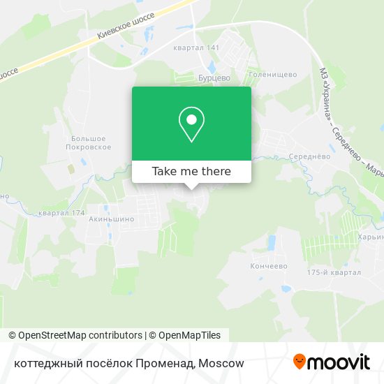 коттеджный посёлок Променад map