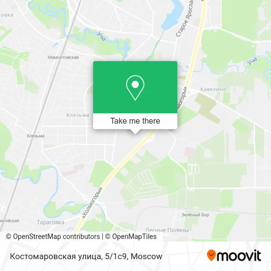 Костомаровская улица, 5/1с9 map