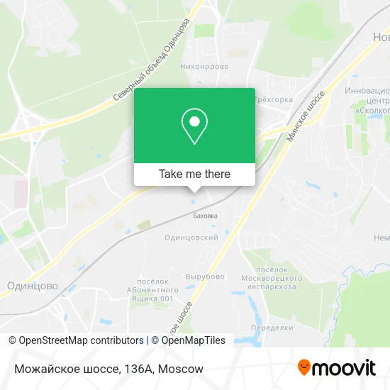 Можайское шоссе, 136А map