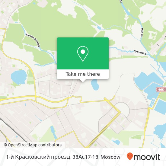 1-й Красковский проезд, 38Ас17-18 map