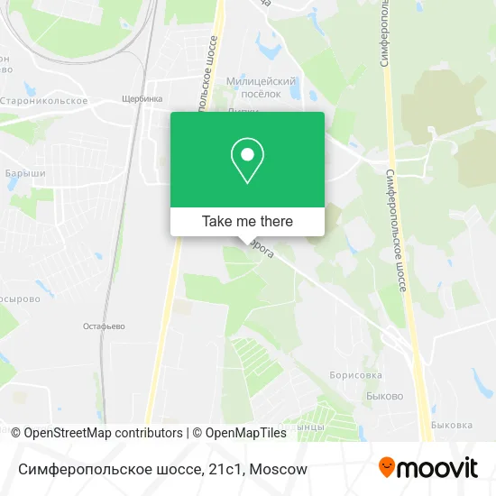 Симферопольское шоссе, 21с1 map