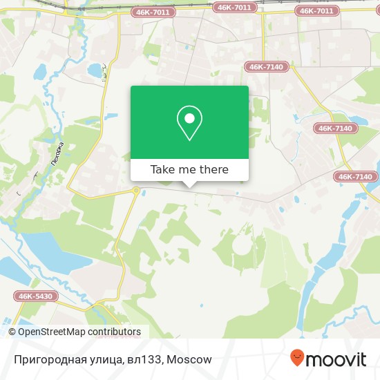 Пригородная улица, вл133 map