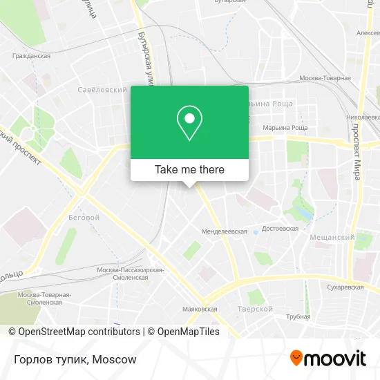 Горлов тупик map