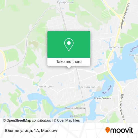Южная улица, 1А map