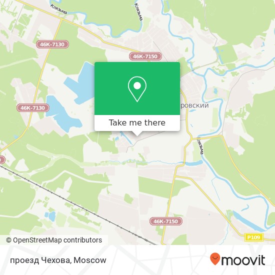 проезд Чехова map