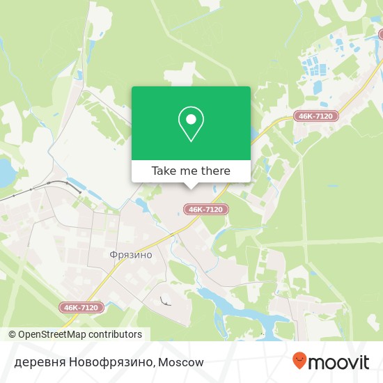 деревня Новофрязино map