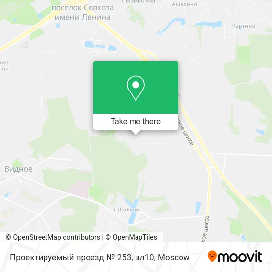 Проектируемый проезд № 253, вл10 map