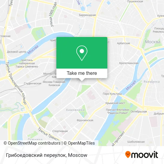 Грибоедовский переулок map
