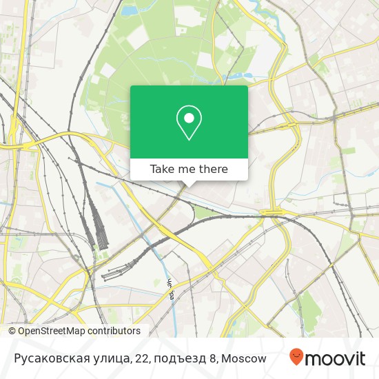 Русаковская улица, 22, подъезд 8 map