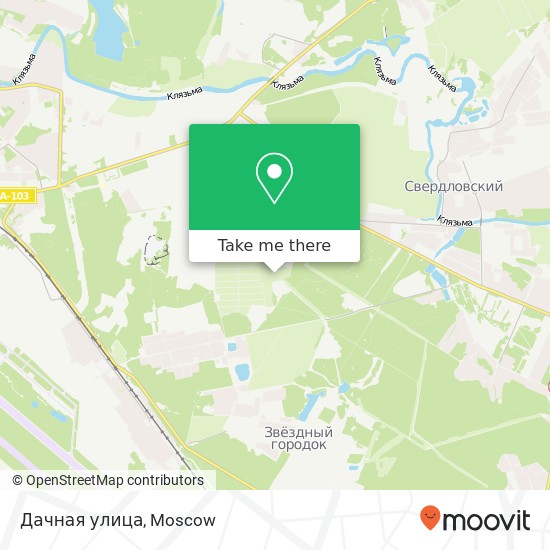 Дачная улица map