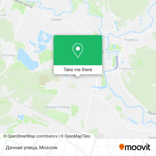 Дачная улица map