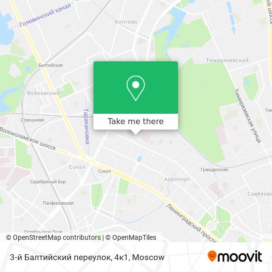 3-й Балтийский переулок, 4к1 map