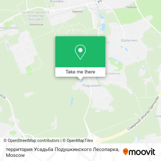 территория Усадьба Подушкинского Лесопарка map