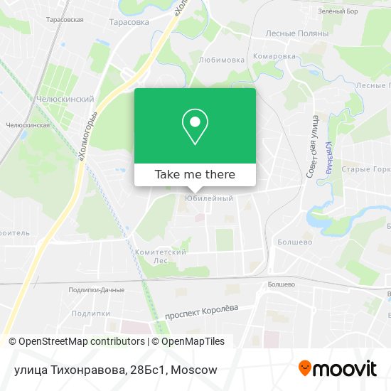 улица Тихонравова, 28Бс1 map