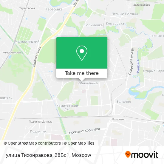 улица Тихонравова, 28Бс1 map