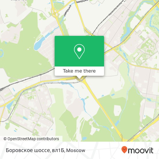 Боровское шоссе, вл1Б map