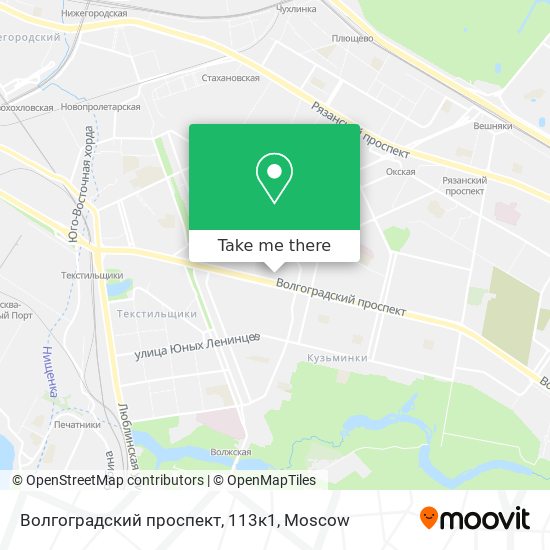 Волгоградский проспект, 113к1 map
