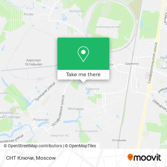 СНТ Ключи map