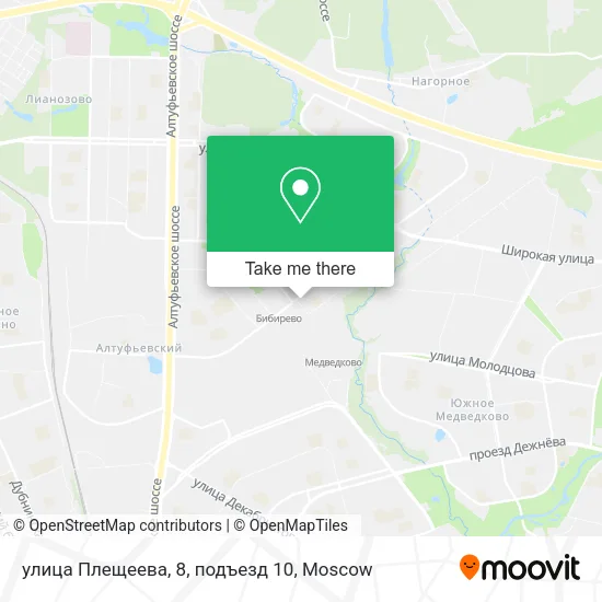 улица Плещеева, 8, подъезд 10 map
