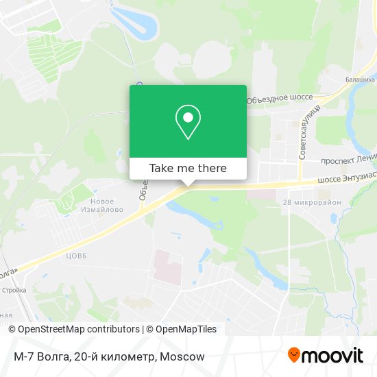 М-7 Волга, 20-й километр map