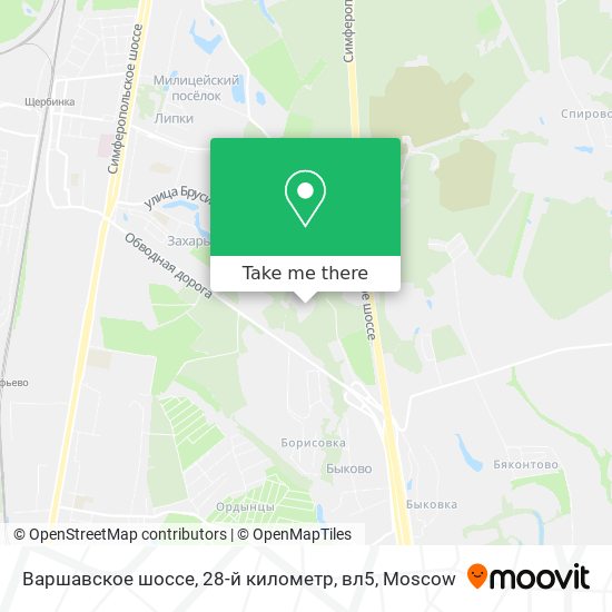 Варшавское шоссе, 28-й километр, вл5 map