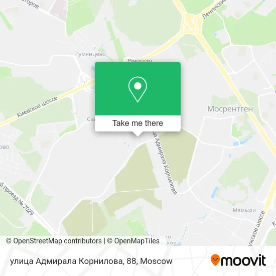 улица Адмирала Корнилова, 88 map