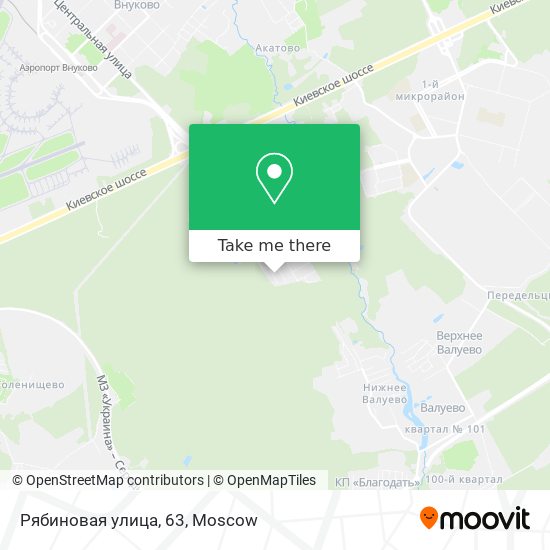 Рябиновая улица, 63 map