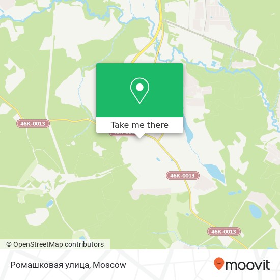 Ромашковая улица map