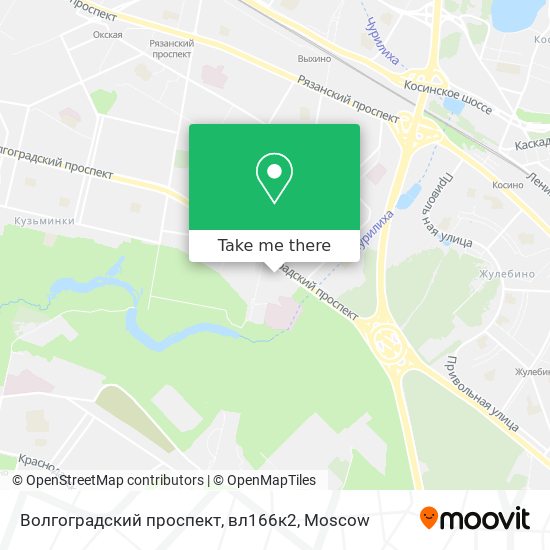 Волгоградский проспект, вл166к2 map