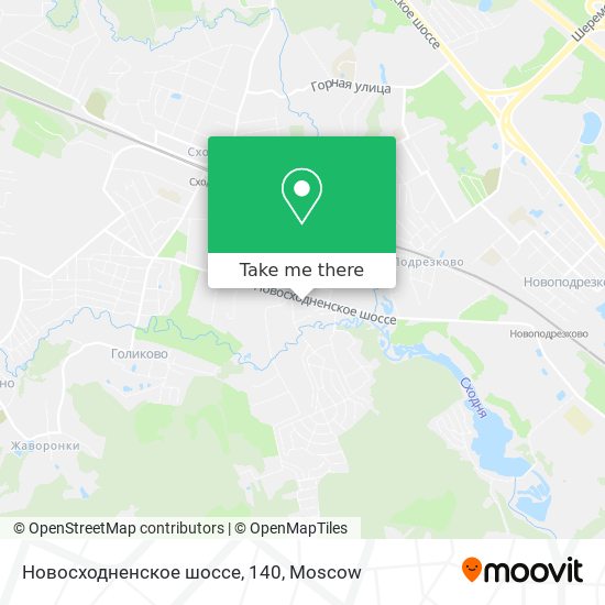 Новосходненское шоссе, 140 map