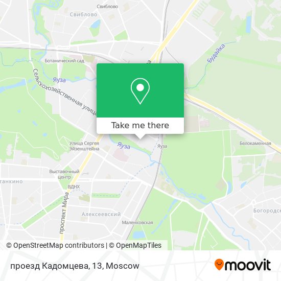 проезд Кадомцева, 13 map