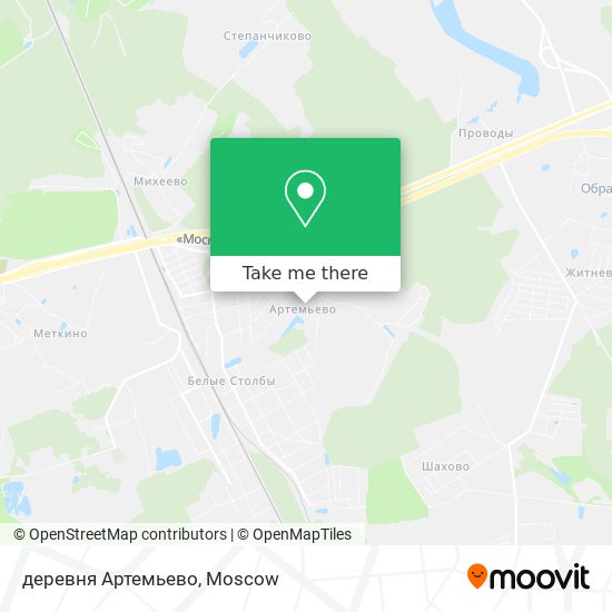 деревня Артемьево map