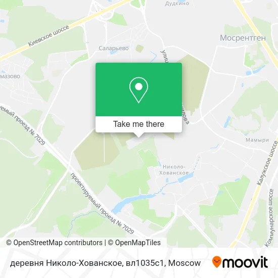 деревня Николо-Хованское, вл1035с1 map