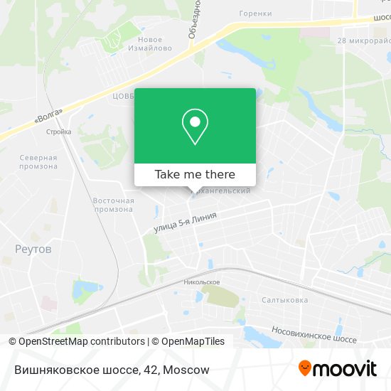 Вишняковское шоссе, 42 map