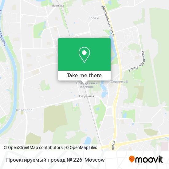 Проектируемый проезд № 226 map