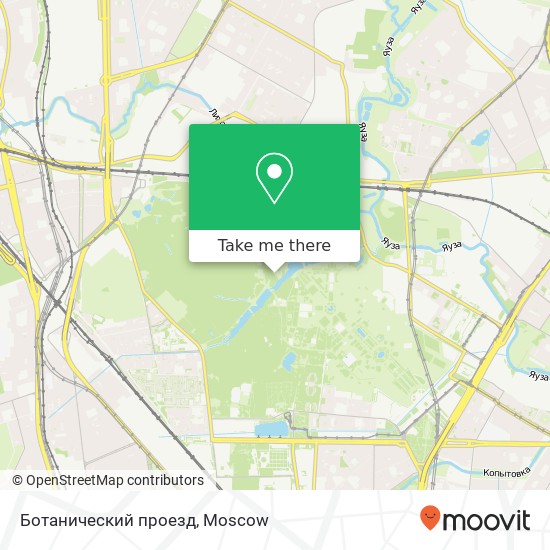 Ботанический проезд map